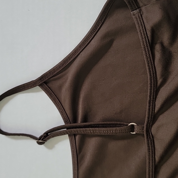 Lane Bryant Tank Top Layering Cami  Brown Adjustable Straps 14/16 - Picture 6 of 7